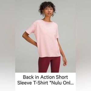 Lululemon Back In Action Nulu Tshirt